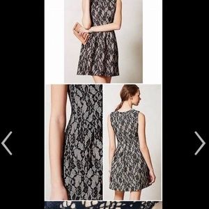 HD in Paris black/white lace dress XS